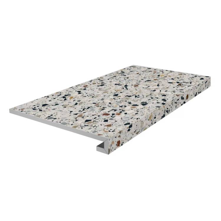 Ступень Kerama Marazzi Бричиола KM6060G0001RGCF Фронтальная Клееная Белый Матовый Обрезной 33x60