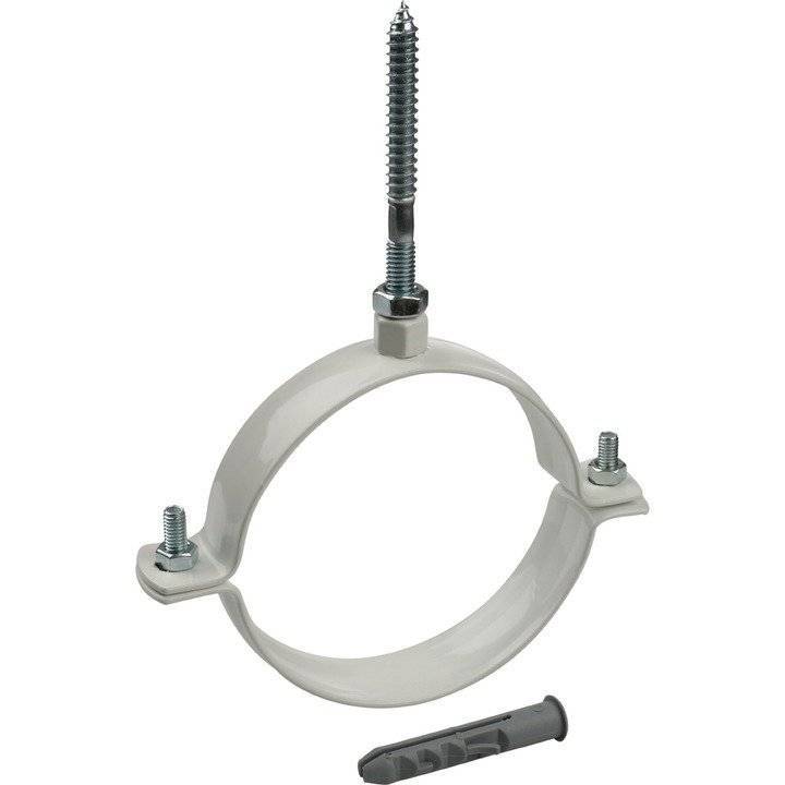 Хомут Stout крепежный DN100, для крепления к стене