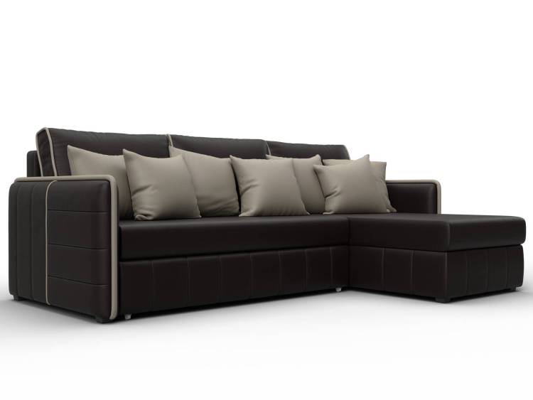 Диван угловой Лига Диванов Лига-078 130983 Коричневый