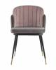 Стул Stool Group Пенелопа FDC8054 FUT-81 + FUT-64 темно-серый+розовый фото 2