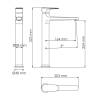 Смеситель для умывальника Wasserkraft Weida 3103H, хром фото 3