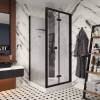 Душевая кабина Cerutti Spa BELLA901B без крыши, квадратный низкий поддон фото 4