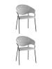 Набор из 2 стульев Stool Group Алексис AV 445-Cs-08 X2 серый, велюр