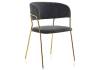 Стул Woodville Kamelia 11777 grey / gold