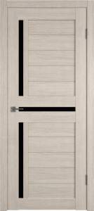 Межкомнатная дверь Владимирская Фабрика Дверей Atum 16 Cappuccino стекло Black Gloss 700x2000