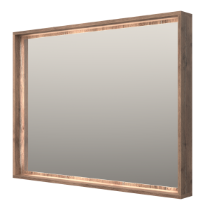 Зеркало Brevita Даллас DAL-02105-074 с подсветкой, Дуб Галифакс олово, 105 см