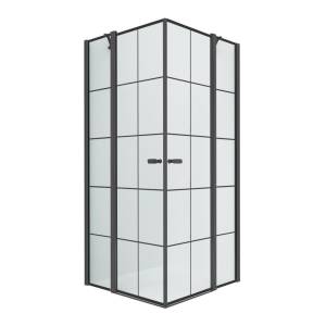 Душевое ограждение NEW TRENDY NEW SOLEO BLACK 90x90x195 K-0580 (черный)