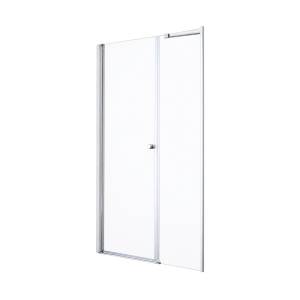 Душевая дверь в нишу Cezares ELENA-W-B-11-90+70-C-Cr профиль хром, стекло прозрачное, 153x195