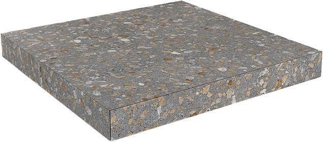 Ступень Kerama Marazzi Терраццо SG632200R/GCA Угловая Клееная Коричневый 33x33