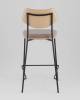 Стул полубарный Stool Group Casey B2171-H65 K-6+M8506 D21 серо-коричневый с бежевой экокожей фото 5