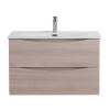 Тумба с раковиной BelBagno MARINO-CER-N 80 подвесная, Rovere Grigio