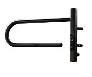 Полотенцесушитель электрический Vincea VTD-1P1BE 39x25, черный, с таймером
