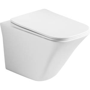 Унитаз подвесной Ceramica Nova Mono CN1902 безободковый, с крышкой-сиденьем микролифт