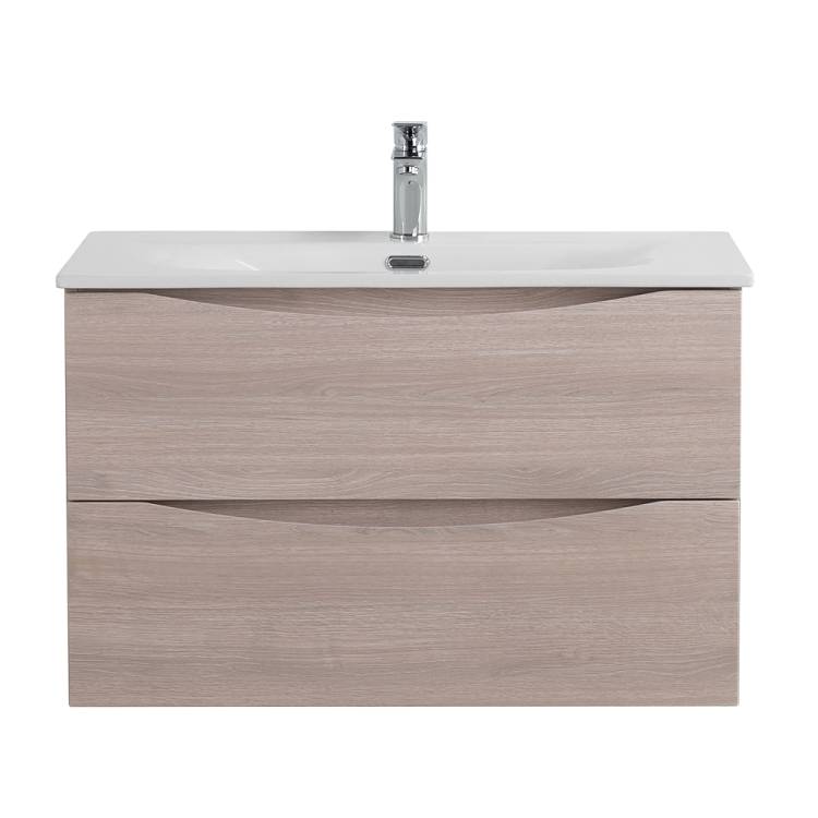 Тумба с раковиной BelBagno MARINO-CER-N 80 подвесная, Rovere Grigio