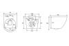 Унитаз с инсталляцией Abber Bequem AC1100T-AC0105-AC0121NG белый, кнопка никель фото 7