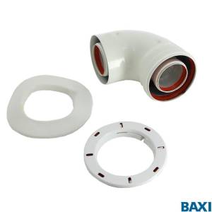 Коаксиальный отвод Baxi 90 для котлов ECO Classic/ ECO Nova, диам. 60/100 мм (арт. MT71410141)