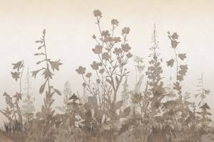 3D Фотообои Artegrafico «Светлая композиция из цветов» HRB-045 акварель