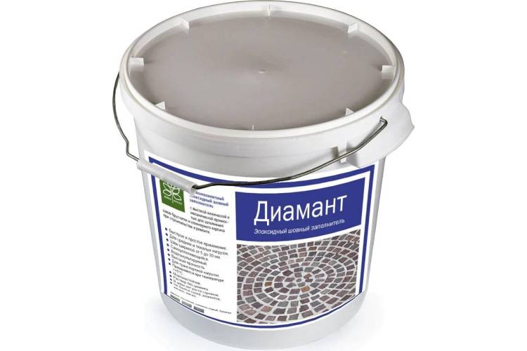 Затирка эпоксидная Diamant для брусчатки Каменно-серый 15 кг