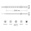 Светодиодная лента Gauss 4,8W/m 60LED/m 2835SMD холодный белый 3M 312000248 фото 2