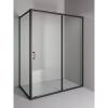 Душевой уголок Orange E23-15090TB профиль черный, стекло прозрачное, 150x88.5x190 фото 2