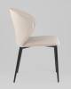 Стул Stool Group Deia DC1151 S301-42 bl.l светло-серый черные ножки, экокожа фото 4