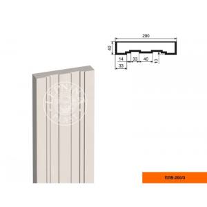Тело пилястры LepninaPlast ПЛВ-200/2 20x4x200