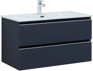 Тумба с раковиной Aquanet Vega 90 маренго