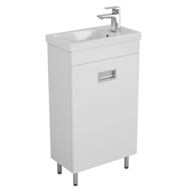 Тумба с раковиной Uncoria Алегра 45 54505 белый глянец