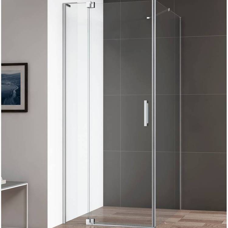 Душевой уголок Cezares Slider SLIDER-AH-1-80-80/90-C-Cr профиль хром, стекло прозрачное, 90x80