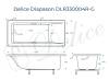 Ванна из искусственного камня Delice Diapason DLR330004R-G 160x70, белая глянцевая, с ручками хром, без ножек фото 11