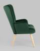 Кресло Stool Group Хью QH-8901K HLR-57 темно-зеленый, велюр фото 3