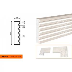 Молдинг LepninaPlast МВ-100/6 200x2.5x10