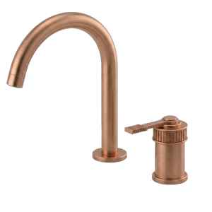Смеситель для раковины Remer Atelier AL57LRP медь брашированная
