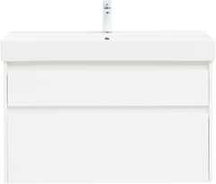 Тумба для комплекта Aquanet Nova Lite 100 белая глянцевая, 2 ящика