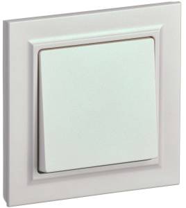 Выключатель 1-клавишный IEK Brite BR-V10-0-10-K36-F жемчуг