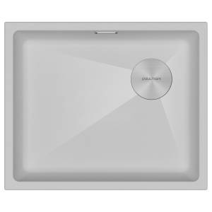 Мойка кухонная Paulmark Lumi 55Uni-Skew LU55SK-WH Белый, 55.5x44