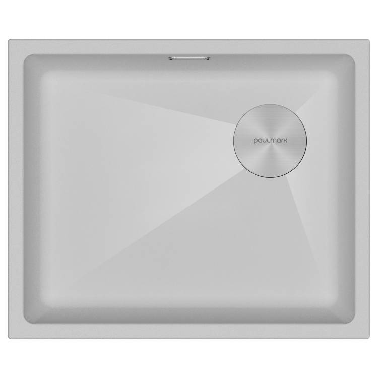 Мойка кухонная Paulmark Lumi 55Uni-Skew LU55SK-WH Белый, 55.5x44