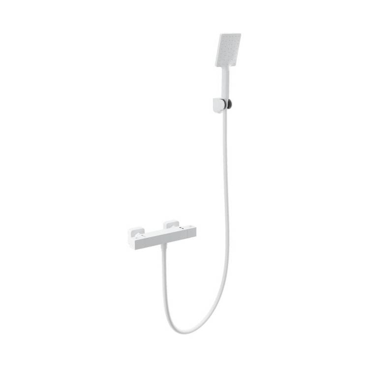 Смеситель для душа Wonzon & Woghand WW-B2026-A-MW термостатический, белый матовый