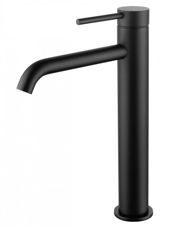 Смеситель для раковины Wonzon & Woghand WW-88239017-MB высокий, черный матовый