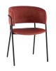 Кресло Stool Group Нэлли AV 486-L63-9005 буклированный велюр терракотовый