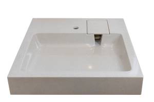 Раковина Stella Polar Солярис SP-00001065 на стиральную машину, бежевая, 60x60