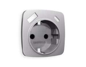 Лицевая панель для электрической розетки с заземлением со шторками 2USB A+C Ambrella Volt Omega OP5100