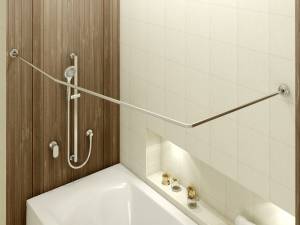 Карниз для ванны Tugatty Aqaurius Гл000027294 Г- образный, 170 см