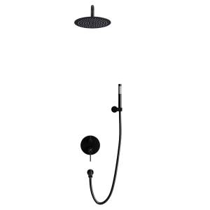 Душевая система RGW Shower Panels 511408521-04 черная, встраиваемая