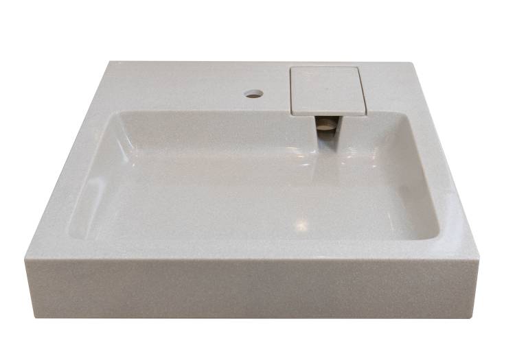 Раковина Stella Polar Солярис SP-00001065 на стиральную машину, бежевая, 60x60