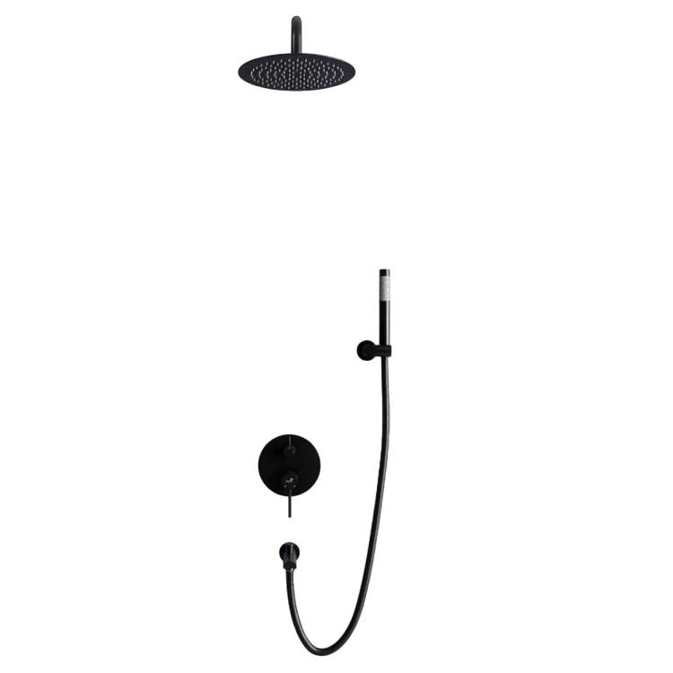 Душевая система RGW Shower Panels 511408521-04 черная, встраиваемая