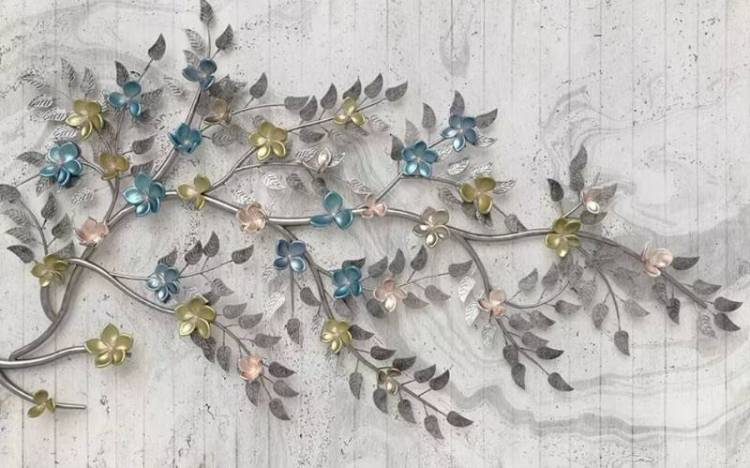 3D Фотообои Artegrafico «Перламутровые цветы» FANT-045 акварель