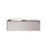 Тумба с раковиной Black&White U915.1400L серый, 140x40x55