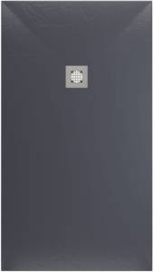 Поддон для душа Allen Brau Priority с накладкой на сифон, антрацит, 1600х800