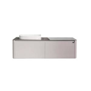 Тумба с раковиной Black&White U915.1400L серый, 140x40x55